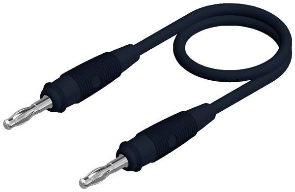 Hirschmann Test & Measurement SML 100/1 Test lead Banana jack 4 mm Banana jack 4 mm 1.00 m Black 1 pc(s)