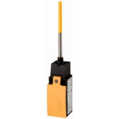 Industrial switch with a long, narrow lever. Housing in orange and black. Used for controlling machine functions.