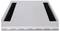 White rectangular cover with two parallel black brush strips on the surface, presumably for dust protection.