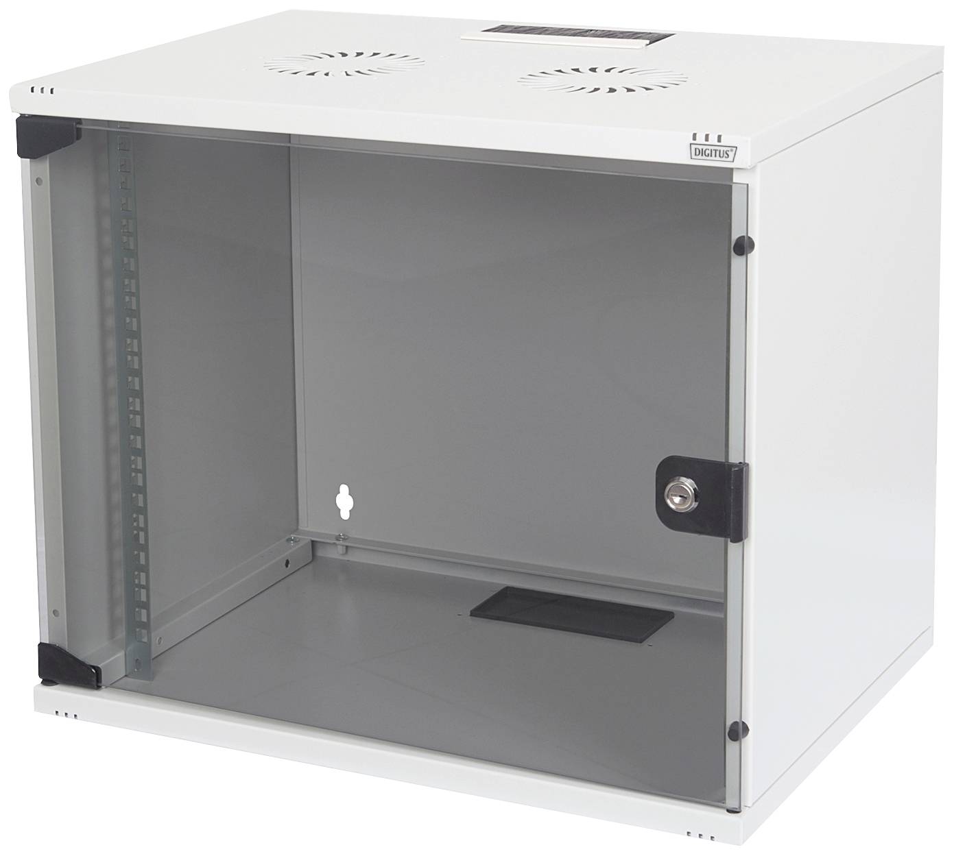 Digitus DN-19 07U-S-1 19" wall cabinet (W x H x D) 520 x 360 x 400 mm 7 U Grey-white (RAL 7035)