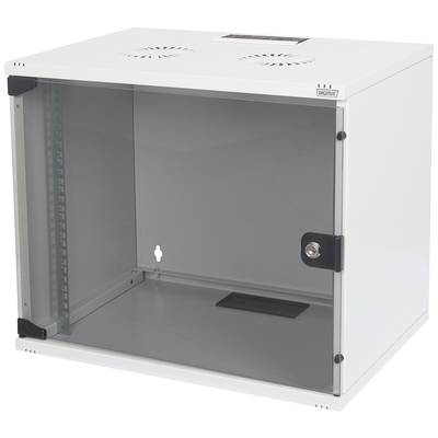 Digitus DN-19 07U-S-1 19" wall cabinet (W x H x D) 520 x 360 x 400 mm 7 U Grey-white (RAL 7035)