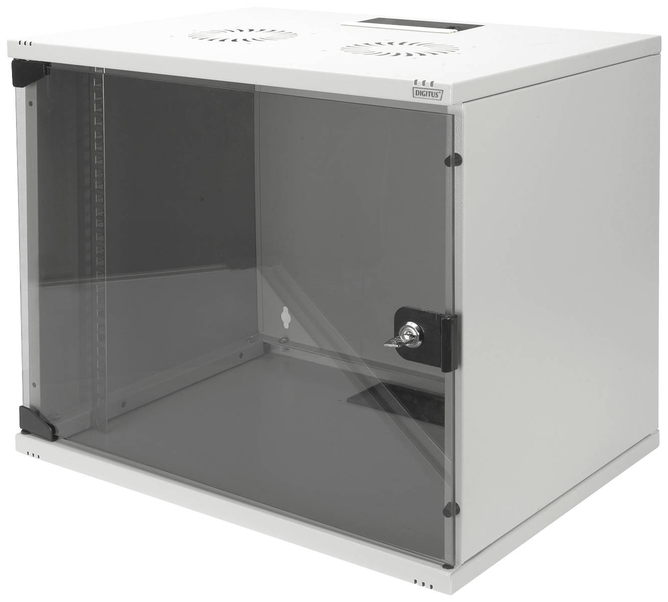Digitus DN-19 09-U-S-1 19" wall cabinet (W x H x D) 520 x 512 x 400 mm 9 U Grey-white (RAL 7035)