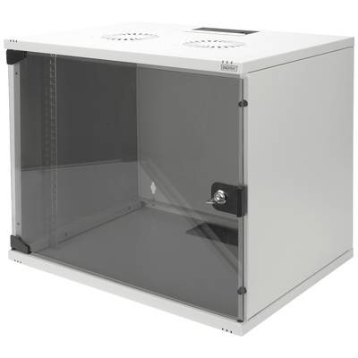 Digitus DN-19 09-U-S-1 19" wall cabinet (W x H x D) 520 x 512 x 400 mm 9 U Grey-white (RAL 7035)