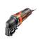 A black and orange multi-purpose electric tool with cable, perfect for renovation work and DIY projects.
