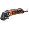 A black and orange electric multi-tool by Black & Decker. It is suitable for various DIY tasks.