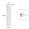 Six-way Extension Socket, Dimensions: 31 cm x 5 cm x 4 cm. Detailed view of the plug on the right side.