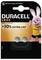 'DURACELL LR44' batteries with '50% EXTRA LIFE*' text and pink bunny mascot. Package indicates 'KEEP OUT OF REACH OF CHILDREN.'