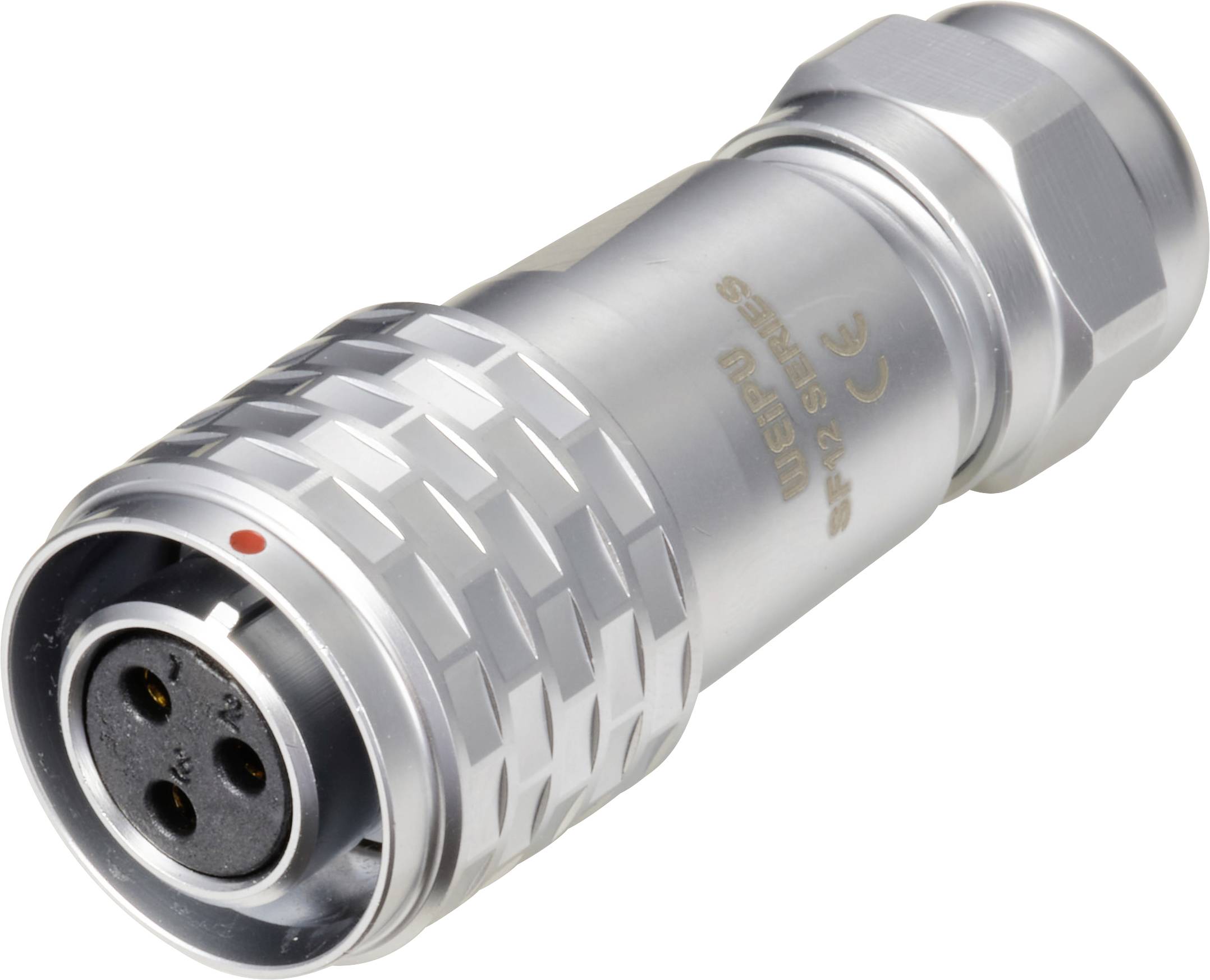 Weipu SF1210/S3 I Bullet connector Connector, straight Total number of pins: 3 Series (round connectors): SF12 1 pc(s)-0