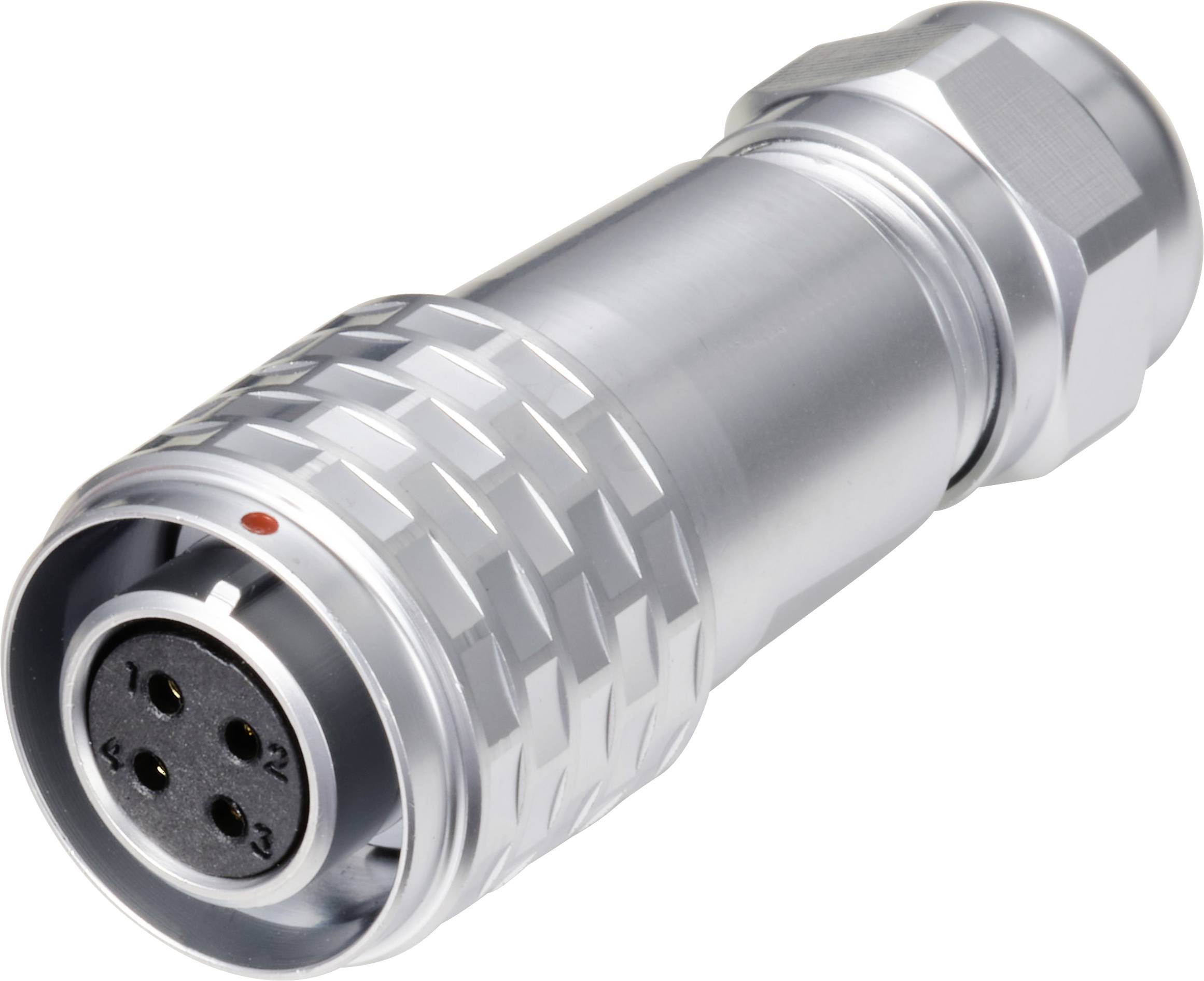 Weipu SF1210/S4 I Bullet connector Connector, straight Total number of pins: 4 Series (round connectors): SF12 1 pc(s)-0