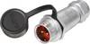 Weipu SF1211/P2 I Bullet connector Plug, straight Total number of pins: 2 Series (round connectors): SF12 1 pc(s)