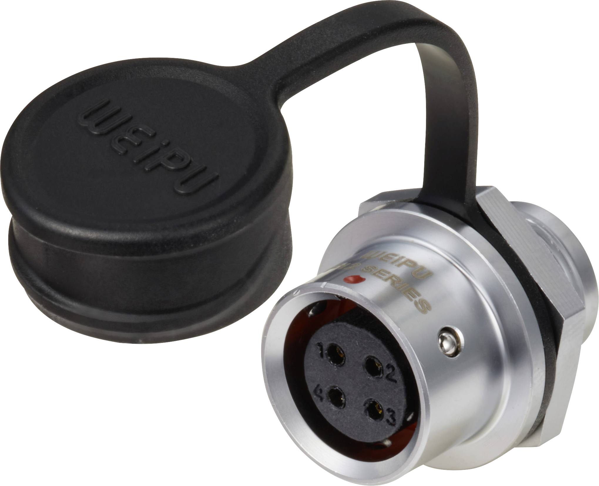 Weipu SF1212/S4 Bullet connector Connector, straight Total number of pins: 4 Series (round connectors): SF12 1 pc(s)-0