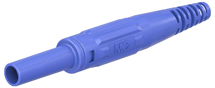 Jack socket Socket, straight Pin diameter: 4 mm Blue Stäubli XK-410 1 pc(s)-0