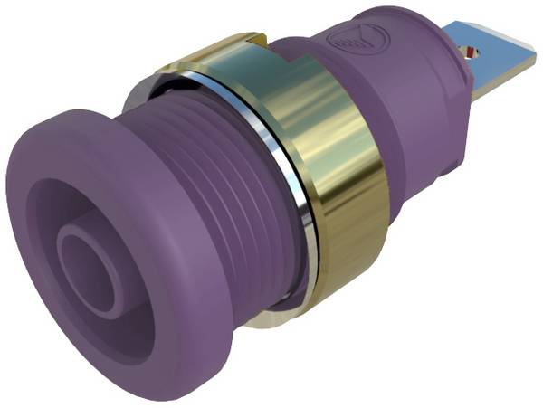 Safety jack socket Socket, vertical vertical Pin diameter: 4 mm Violet Hirschmann Test & Measurement SEB 2610 F4,8 1 pc(s)