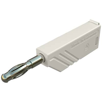 A white wall plug with a metallic screw tip, marked with 'Made in Germany'. It is used for secure fixing in walls.