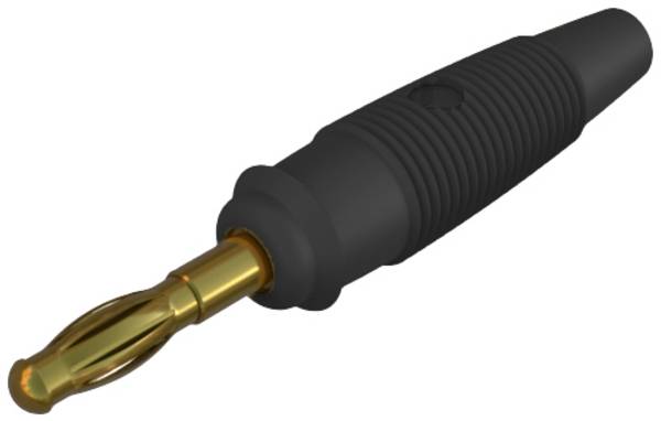 Hirschmann Test & Measurement LAS 30 schwarz Straight blade plug Plug, straight Pin diameter: 4 mm Black 1 pc(s)