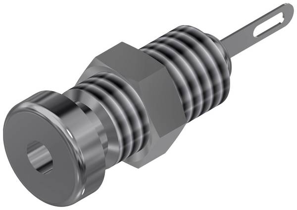 Hirschmann Test & Measurement MBU 1 Mini jack socket Socket, vertical vertical Pin diameter: 2 mm Silver 1 pc(s)