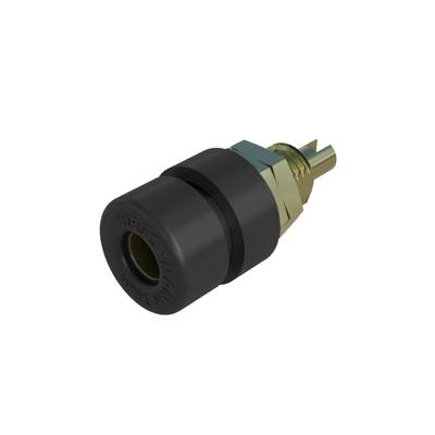 Jack socket Socket, vertical vertical Pin diameter: 4 mm Black SKS Hirschmann BIL 30 Au 1 pc(s)