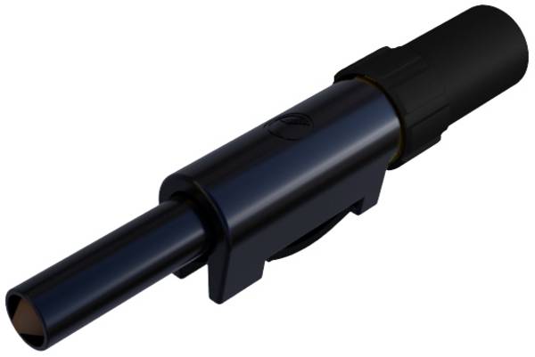 Hirschmann Test & Measurement SLS 10 B Jack plug Plug, straight Pin diameter: 4 mm Black 1 pc(s)