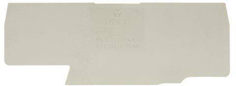 A rectangular, beige plastic component with engraved symbols and letters.