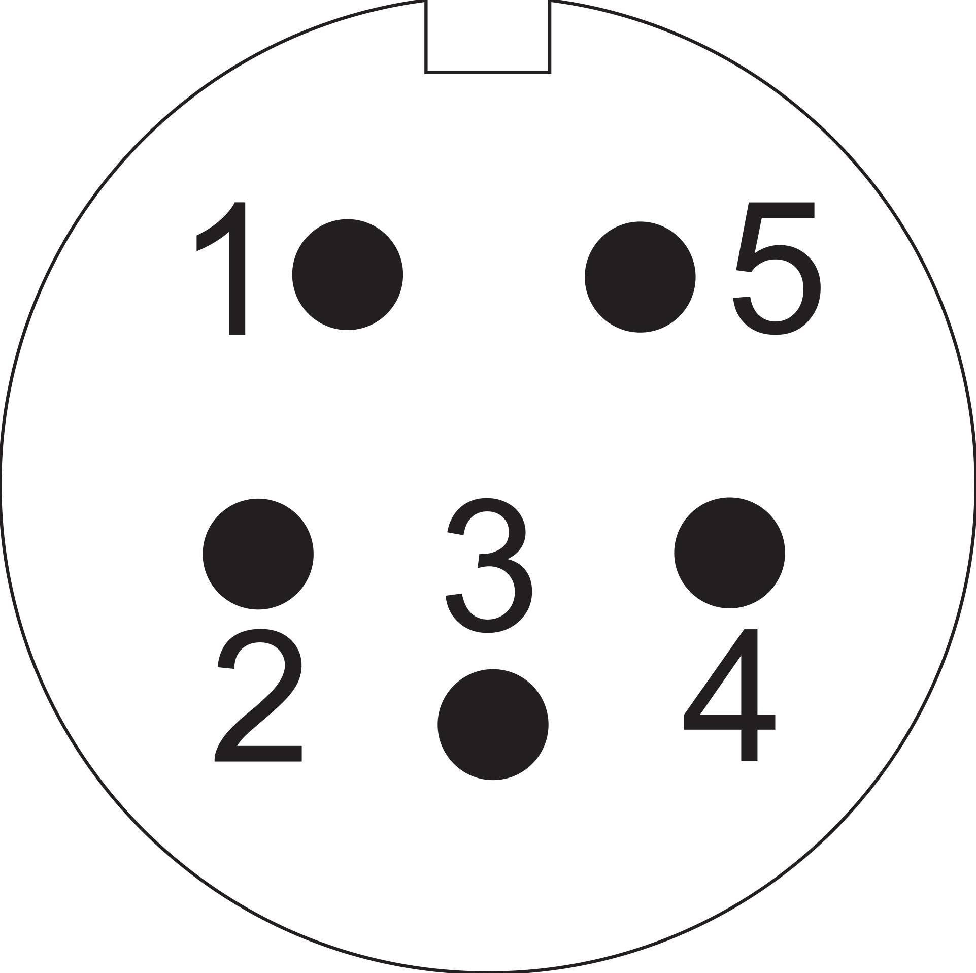 Weipu SP1310 / P 5 II Bullet connector Plug, straight Total number of pins: 5 Series (round connectors): SP13 1 pc(s)-3