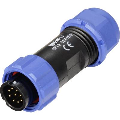 Weipu SP1310 / P 9 II Bullet connector Plug, straight Total number of pins: 9 Series (round connectors): SP13 1 pc(s)-0
