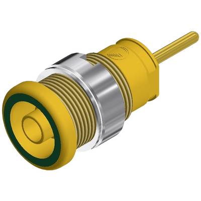 SKS Hirschmann SEB 2630 S1,9 Safety jack socket Socket, vertical vertical Pin diameter: 4 mm Green, Yellow 1 pc(s)