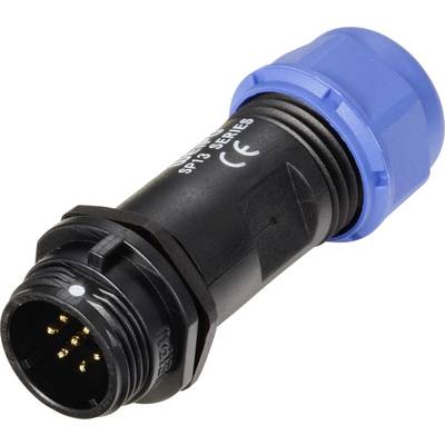 Weipu SP1311 / P 7 II Bullet connector Plug, straight Total number of pins: 7 Series (round connectors): SP13 1 pc(s)-0