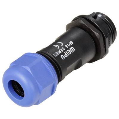 Weipu SP1311 / P 7 II Bullet connector Plug, straight Total number of pins: 7 Series (round connectors): SP13 1 pc(s)-1