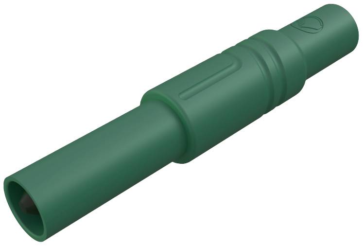 Hirschmann Test & Measurement LAS S G Straight blade safety plug Plug, straight Pin diameter: 4 mm Green 1 pc(s)