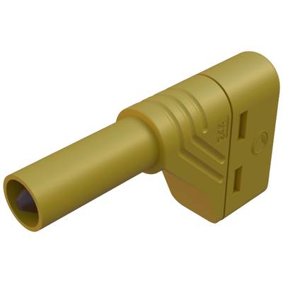Straight blade safety plug Plug, right angle Pin diameter: 4 mm Yellow SKS Hirschmann LAS S W 1 pc(s)