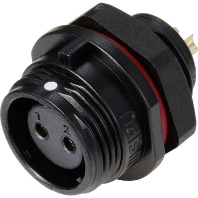 Weipu SP1312 / S 2 Bullet connector Socket, built-in Total number of pins: 2 Series (round connectors): SP13 1 pc(s)