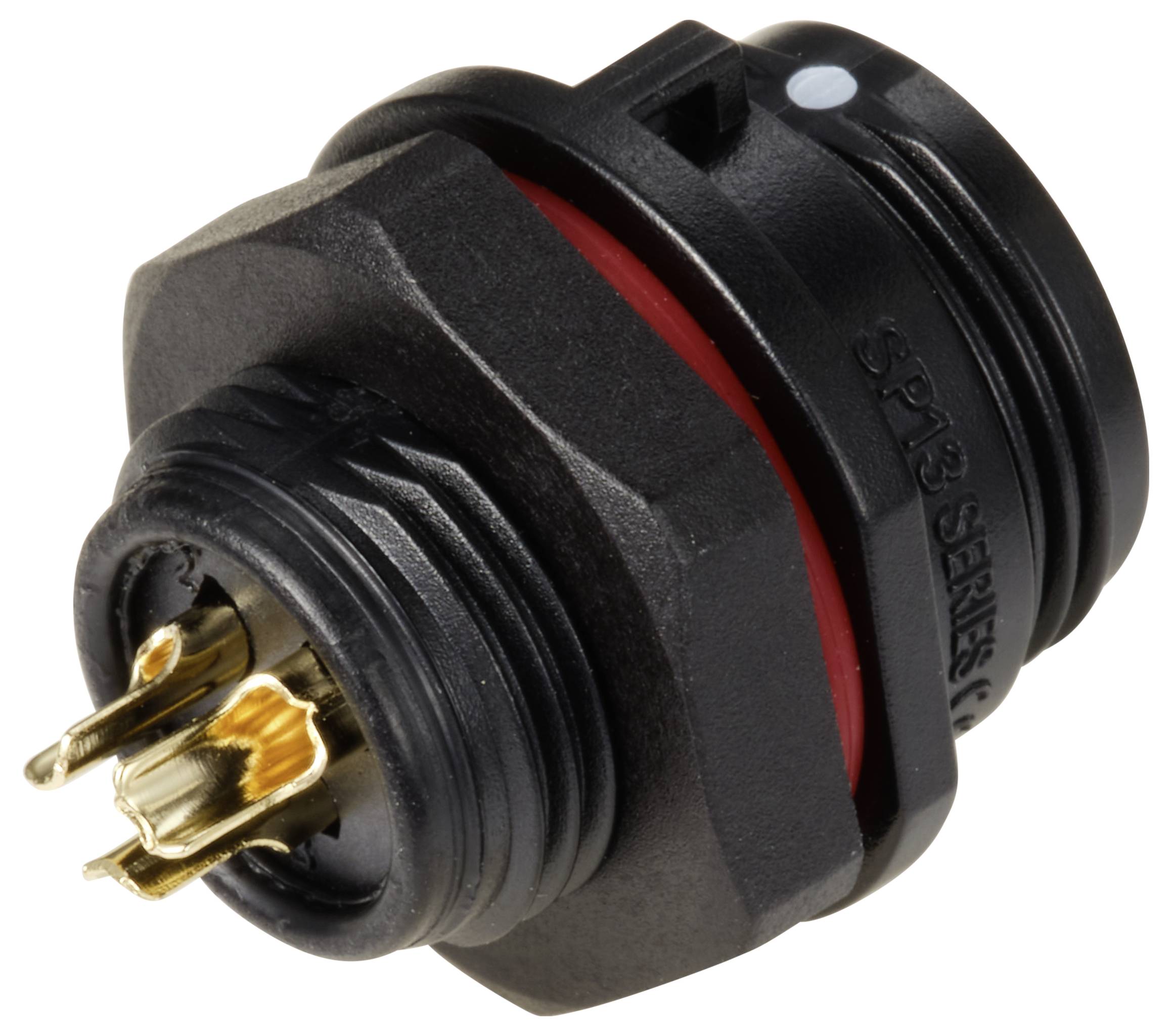 Weipu SP1312 / S 3 Bullet connector Socket, built-in Total number of pins: 3 Series (round connectors): SP13 1 pc(s)-2