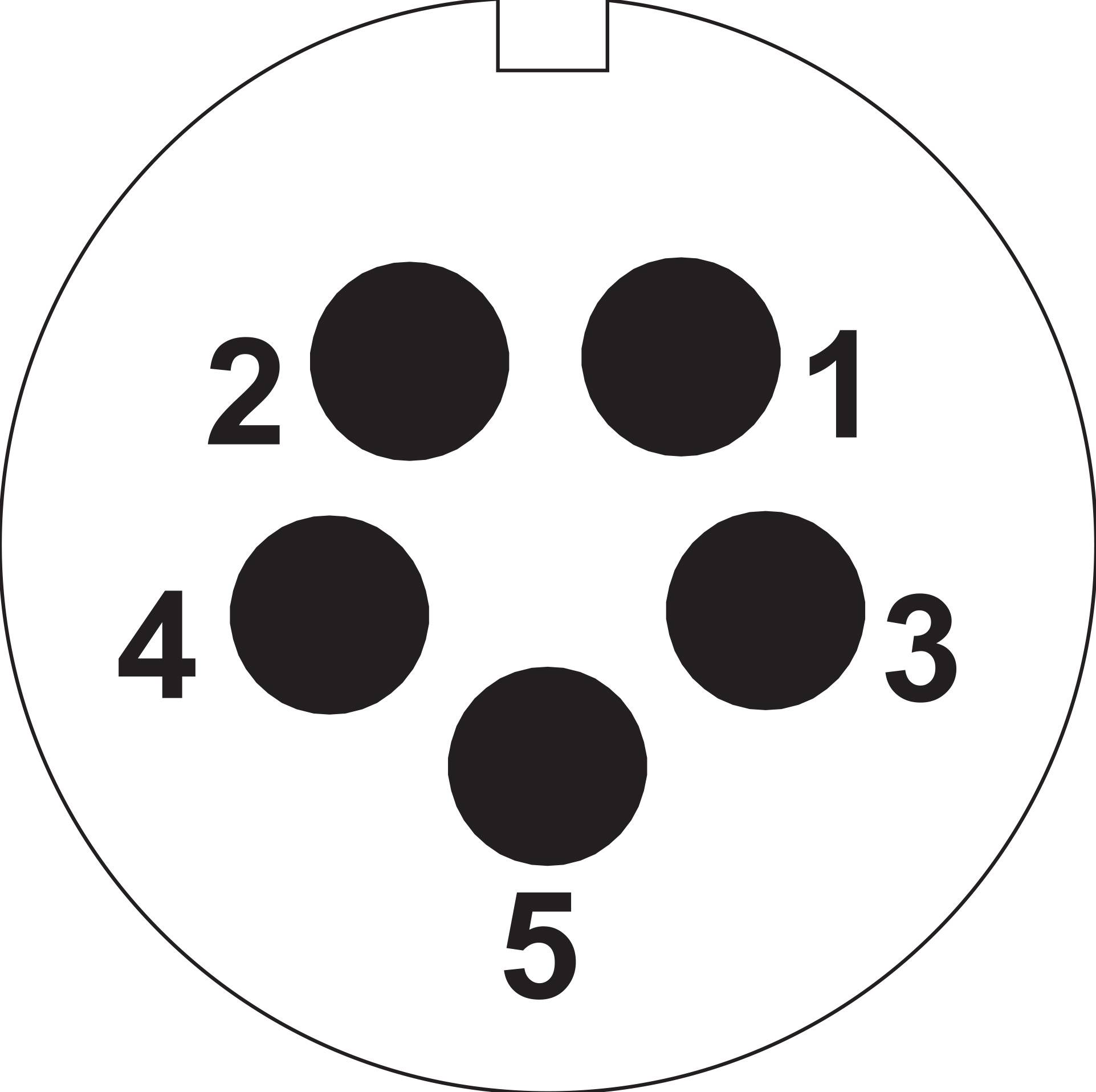 Weipu SP2110 / S 5 II Bullet connector Socket, straight Total number of pins: 5 Series (round connectors): SP21 1 pc(s)-3