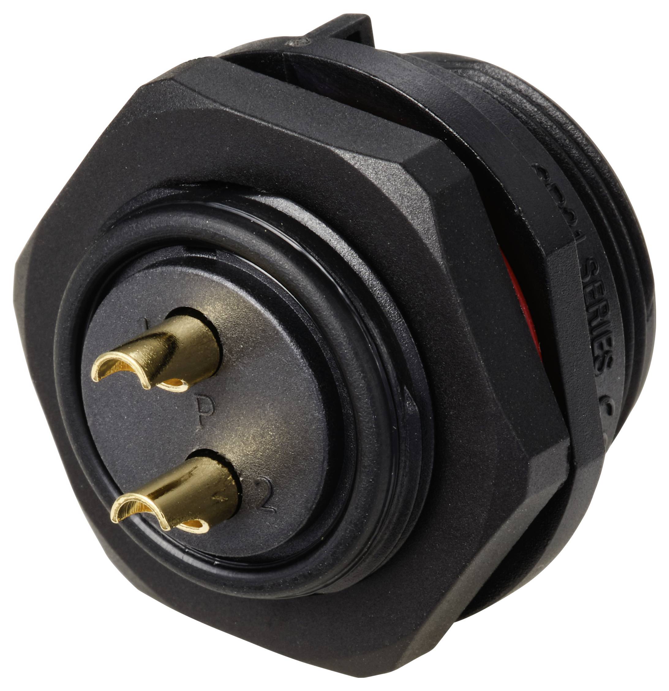 Weipu SP2112 / P 2 Bullet connector Plug, mount Total number of pins: 2 Series (round connectors): SP21 1 pc(s)-2