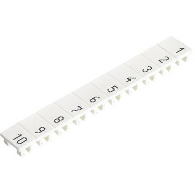 White row terminal numbering strip with digits 1 to 10, arranged side by side.