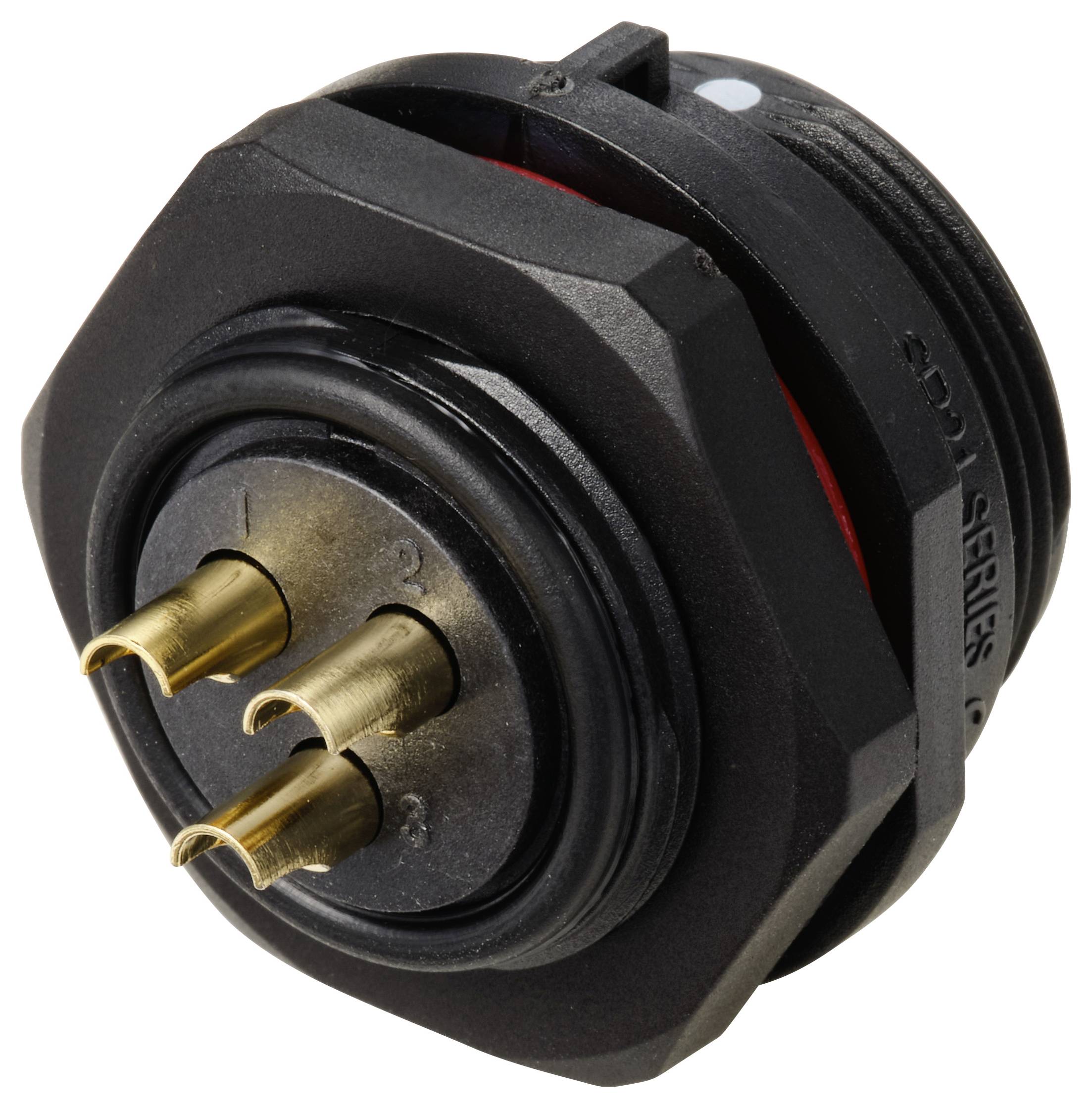 Weipu SP2112 / P 3 Bullet connector Plug, mount Total number of pins: 3 Series (round connectors): SP21 1 pc(s)-2