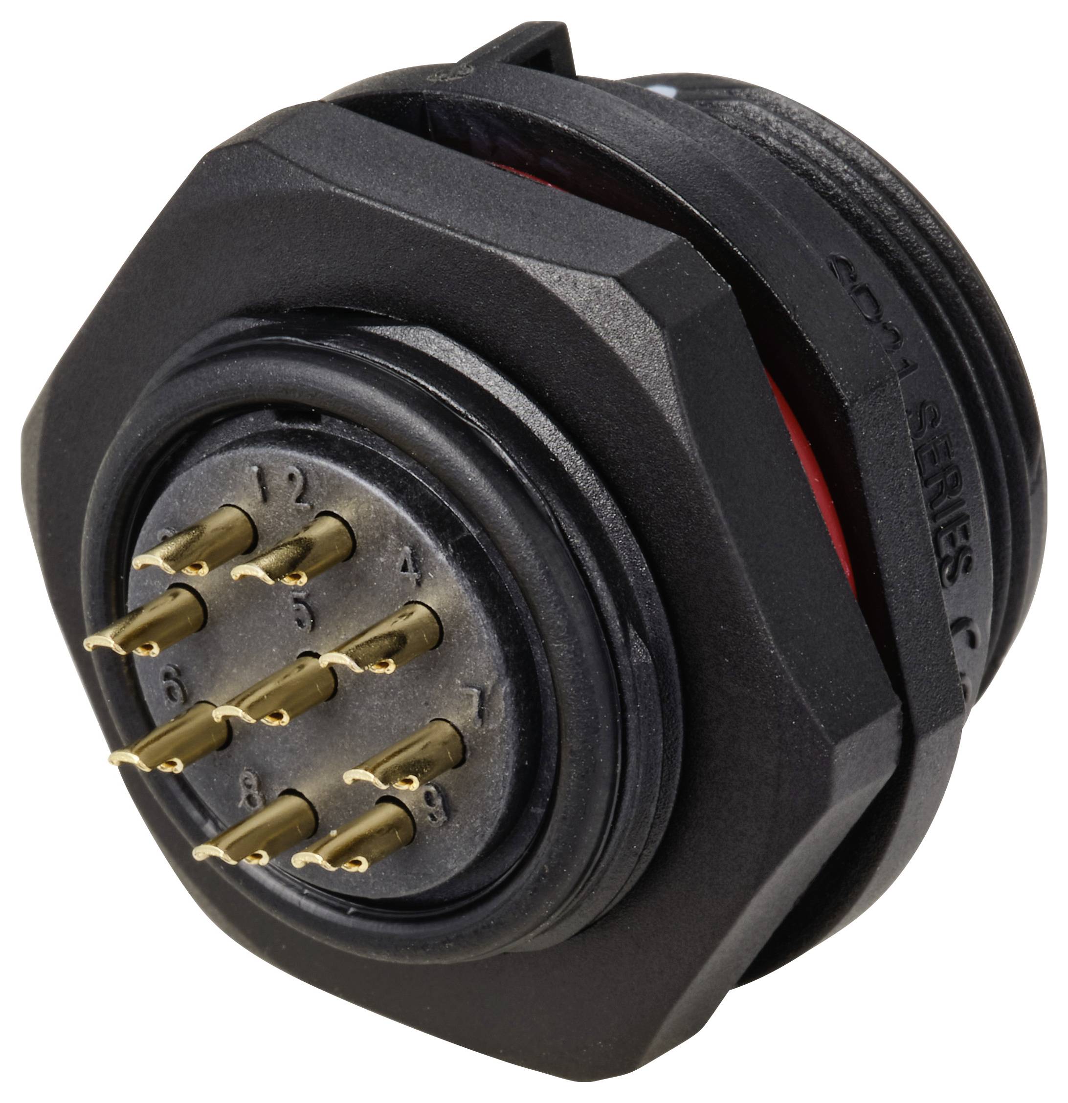 Weipu SP2112 / P 9 Bullet connector Plug, mount Total number of pins: 9 Series (round connectors): SP21 1 pc(s)-2