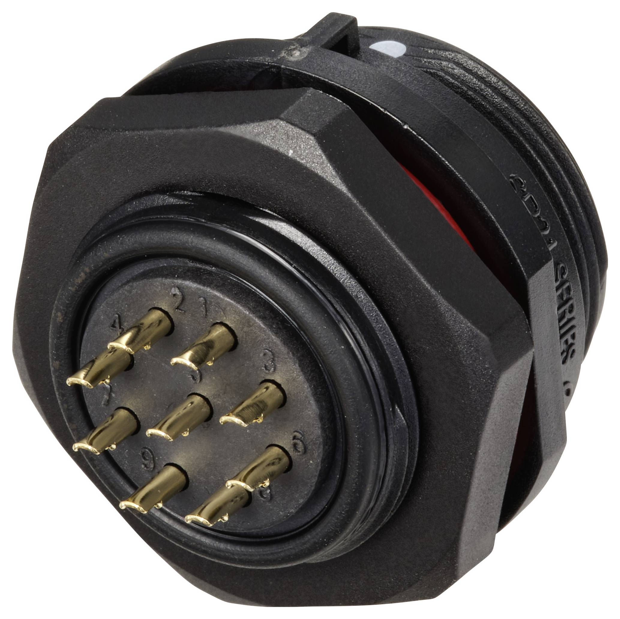 Weipu SP2112 / S 9 Bullet connector Socket, built-in Total number of pins: 9 Series (round connectors): SP21 1 pc(s)-2
