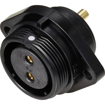 Weipu SP2113 / S 2 Bullet connector Socket, built-in Total number of pins: 2 Series (round connectors): SP21 1 pc(s)-0