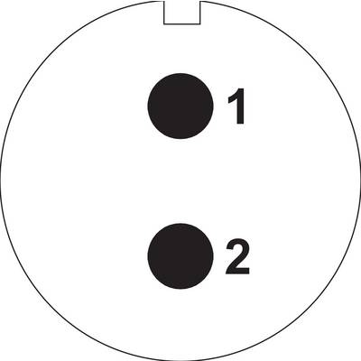 Weipu SP2113 / S 2 Bullet connector Socket, built-in Total number of pins: 2 Series (round connectors): SP21 1 pc(s)-3