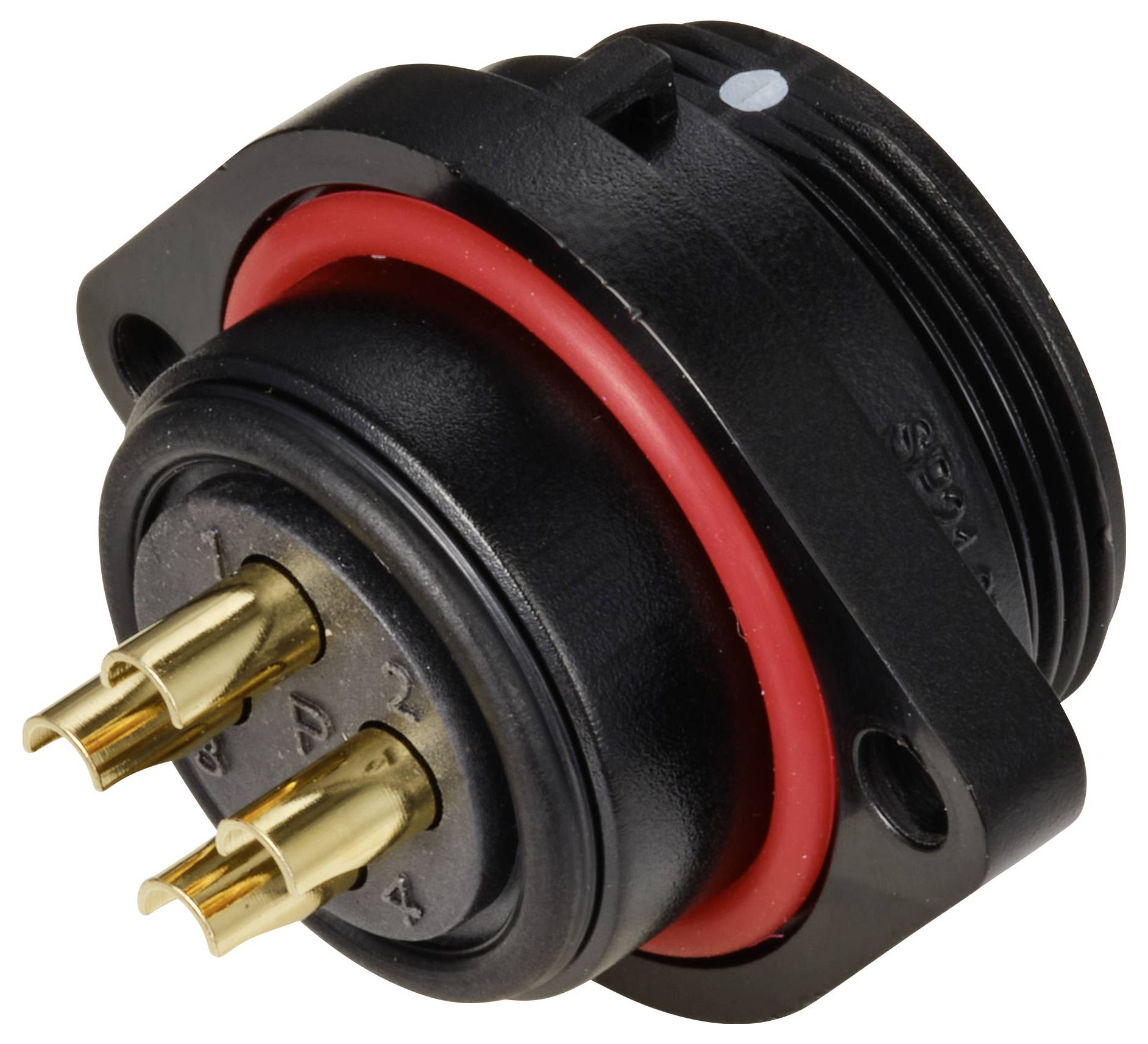 Weipu SP2113 / S 4 Bullet connector Socket, built-in Total number of pins: 4 Series (round connectors): SP21 1 pc(s)-1