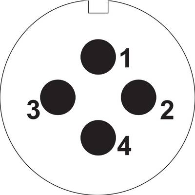Weipu SP2113 / S 4 Bullet connector Socket, built-in Total number of pins: 4 Series (round connectors): SP21 1 pc(s)-2
