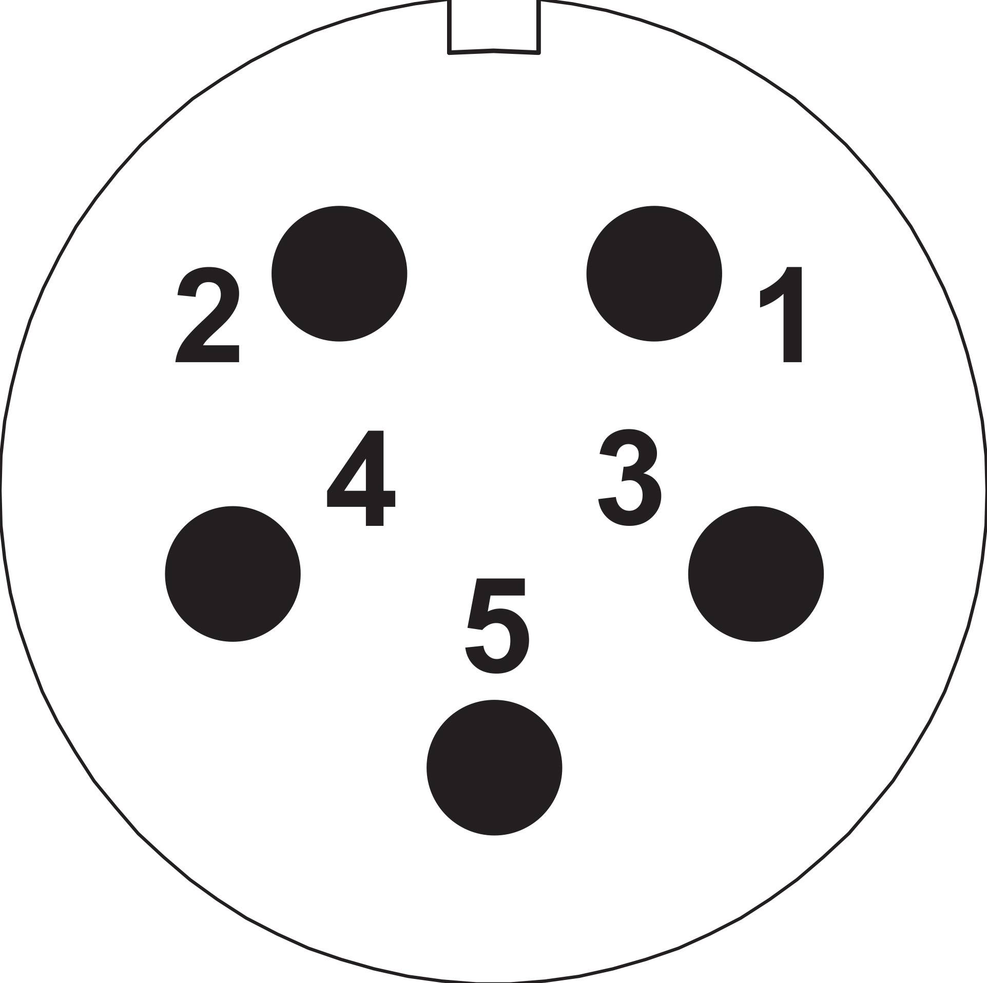 Weipu SP2113 / S 5C Bullet connector Socket, built-in Total number of pins: 5 Series (round connectors): SP21 1 pc(s)-3