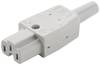 Martin Kaiser 789/gr/C Hot wire connector 789 Socket, straight Total number of pins: 2 + PE 10 A Grey 1 pc(s)