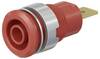 Stäubli SLB 4-F6,3 Safety jack socket Socket, vertical vertical Pin diameter: 4 mm Red 1 pc(s)