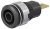 Stäubli SLB 4-F6,3 Safety jack socket Socket, vertical vertical Pin diameter: 4 mm Black 1 pc(s)