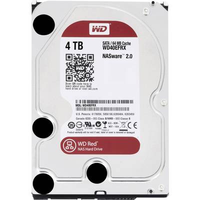 Western Digital Red™ 4 TB 3.5 (8.9 cm) internal HDD SATA III WD40EFRX Bulk