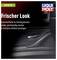'Fresh Look' reveals the interior of a car with clean plastic. Text explains how to care for plastic components and remove streaks.