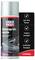 Spray can 'Liqui Moly Gloss Spray Wax', cleans without water and seals, for high-gloss paintwork care, car illustration.