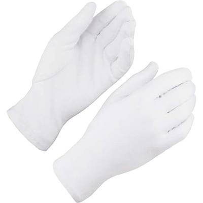 White gloves on a white background; user-friendly in a medical or hygienic context.